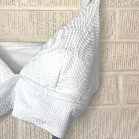 Aerie ribbed white triangle bra - Picture 4 of 9